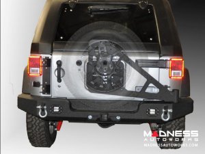 Jeep Wrangler JK Tire Carrier - Black - (ADD ON FOR RS-10 & 11) Jeep Wrangler JK Tire Carrier - Black - (ADD ON FOR RS-10 & 11)